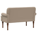 vidaXL Gombra tűzött loveseat Cappuccino 120 x 65 x 77 cm Műbőr
