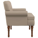 vidaXL Gombra tűzött loveseat Cappuccino 120 x 65 x 77 cm Műbőr