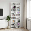 vidaXL CD szekrény 2 db Fehér 33 x 23,5 x 175 cm Szerelt Fa