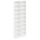 vidaXL CD szekrény 2 db Fehér 33 x 23,5 x 175 cm Szerelt Fa