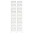 vidaXL CD szekrény 2 db Fehér 33 x 23,5 x 175 cm Szerelt Fa