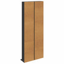 vidaXL CD szekrény 2 db Fekete Tölgy 33 x 23,5 x 175 cm Szerelt Fa