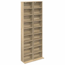 vidaXL CD szekrény 2 db Sonoma Tölgy 33 x 23,5 x 175 cm Szerelt Fa