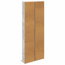 vidaXL CD szekrény 2 db Betonszürke 33 x 23,5 x 175 cm Szerelt Fa