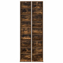 vidaXL CD szekrény 2 db Füstös Tölgy 33 x 23,5 x 175 cm Szerelt Fa