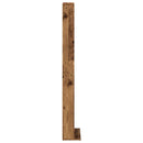 vidaXL CD szekrény Antik Fa 33 x 23,5 x 175 cm Szerelt Fa