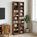 vidaXL CD szekrény 2 db Antik Fa 33 x 23,5 x 175 cm Szerelt Fa