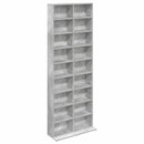 vidaXL CD szekrény Betonszürke 65 x 23,5 x 175 cm Szerelt Fa
