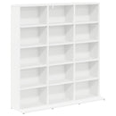 vidaXL CD szekrény Fehér 96 x 23,5 x 97,5 cm Szerelt Fa