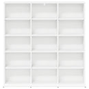 vidaXL CD szekrény Fehér 96 x 23,5 x 97,5 cm Szerelt Fa