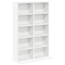 vidaXL CD szekrény 2 db Fehér 65 x 23,5 x 97,5 cm Szerelt Fa