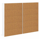 vidaXL CD szekrény 2 db Fehér 65 x 23,5 x 97,5 cm Szerelt Fa