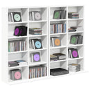 vidaXL CD szekrény 2 db Fehér 65 x 23,5 x 97,5 cm Szerelt Fa
