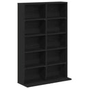 vidaXL CD szekrény 2 db Fekete Tölgy 65 x 23,5 x 97,5 cm Szerelt Fa