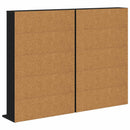 vidaXL CD szekrény 2 db Fekete Tölgy 65 x 23,5 x 97,5 cm Szerelt Fa