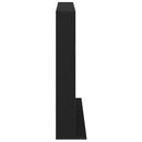 vidaXL CD szekrény 2 db Fekete Tölgy 65 x 23,5 x 97,5 cm Szerelt Fa