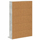 vidaXL CD szekrény Betonszürke 65 x 23,5 x 97,5 cm Szerelt Fa