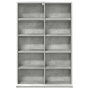 vidaXL CD szekrény Betonszürke 65 x 23,5 x 97,5 cm Szerelt Fa