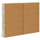 vidaXL CD szekrény 2 db Betonszürke 65 x 23,5 x 97,5 cm Szerelt Fa