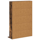 vidaXL CD szekrény Füstös Tölgy 65 x 23,5 x 97,5 cm Szerelt Fa