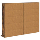 vidaXL CD szekrény 2 db Füstös Tölgy 65 x 23,5 x 97,5 cm Szerelt Fa