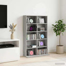 vidaXL CD szekrény Szürke Sonoma 65 x 23,5 x 97,5 cm Szerelt Fa