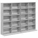 vidaXL CD szekrény 2 db Szürke Sonoma 65 x 23,5 x 97,5 cm Szerelt Fa