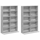 vidaXL CD szekrény 2 db Szürke Sonoma 65 x 23,5 x 97,5 cm Szerelt Fa
