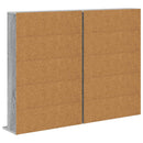 vidaXL CD szekrény 2 db Szürke Sonoma 65 x 23,5 x 97,5 cm Szerelt Fa