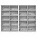 vidaXL CD szekrény 2 db Szürke Sonoma 65 x 23,5 x 97,5 cm Szerelt Fa