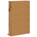 vidaXL CD szekrény Antik Fa 65 x 23,5 x 97,5 cm Szerelt Fa