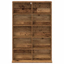 vidaXL CD szekrény Antik Fa 65 x 23,5 x 97,5 cm Szerelt Fa
