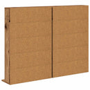 vidaXL CD szekrény 2 db Antik Fa 65 x 23,5 x 97,5 cm Szerelt Fa