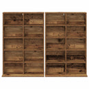 vidaXL CD szekrény 2 db Antik Fa 65 x 23,5 x 97,5 cm Szerelt Fa
