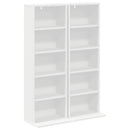 vidaXL CD szekrény 2 db Fehér 33 x 23,5 x 97,5 cm Szerelt Fa