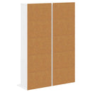 vidaXL CD szekrény 2 db Fehér 33 x 23,5 x 97,5 cm Szerelt Fa