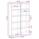 vidaXL CD szekrény 2 db Fehér 33 x 23,5 x 97,5 cm Szerelt Fa