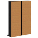 vidaXL CD szekrény 2 db Fekete Tölgy 33 x 23,5 x 97,5 cm Szerelt Fa