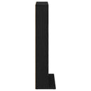 vidaXL CD szekrény 2 db Fekete Tölgy 33 x 23,5 x 97,5 cm Szerelt Fa