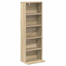 vidaXL CD szekrény Sonoma Tölgy 33 x 23,5 x 97,5 cm Szerelt Fa