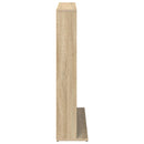 vidaXL CD szekrény Sonoma Tölgy 33 x 23,5 x 97,5 cm Szerelt Fa