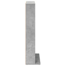vidaXL CD szekrény 2 db Betonszürke 33 x 23,5 x 97,5 cm Szerelt Fa