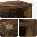 vidaXL CD szekrény Füstös Tölgy 33 x 23,5 x 97,5 cm Szerelt Fa