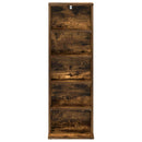 vidaXL CD szekrény Füstös Tölgy 33 x 23,5 x 97,5 cm Szerelt Fa