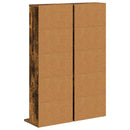 vidaXL CD szekrény 2 db Füstös Tölgy 33 x 23,5 x 97,5 cm Szerelt Fa