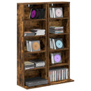 vidaXL CD szekrény 2 db Füstös Tölgy 33 x 23,5 x 97,5 cm Szerelt Fa