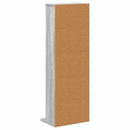 vidaXL CD szekrény Szürke Sonoma 33 x 23,5 x 97,5 cm Szerelt Fa