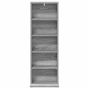 vidaXL CD szekrény Szürke Sonoma 33 x 23,5 x 97,5 cm Szerelt Fa