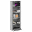 vidaXL CD szekrény Szürke Sonoma 33 x 23,5 x 97,5 cm Szerelt Fa