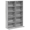 vidaXL CD szekrény 2 db Szürke Sonoma 33 x 23,5 x 97,5 cm Szerelt Fa